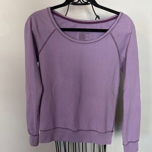 Lilu Lavender purple  Long Sleeve Sweatshirt top shirt size small